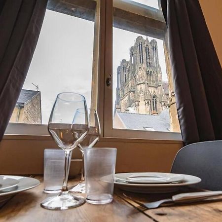 Appartement Bulle, Vue Cathedrale Incroyable à Reims Extérieur photo